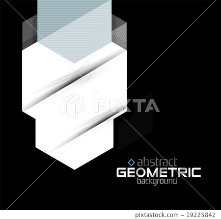 Vector color geometric shapes on black background Vector color geometric shapes on black background 19225842
