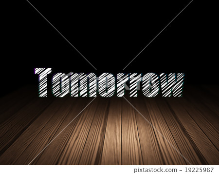 Time concept: Tomorrow in grunge dark room Time concept: Tomorrow in grunge dark room 19225987