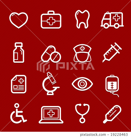 healthy and medical symbol line icon vector healthy and medical symbol line icon vector 19228463