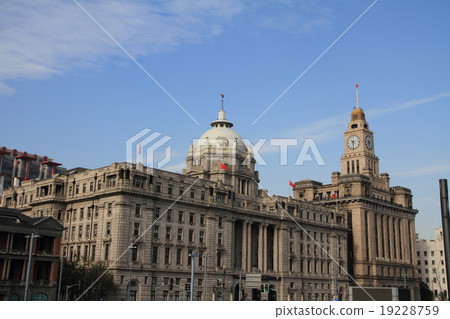 The Bund Former Hong Kong Shanghai Bank Stock Photo