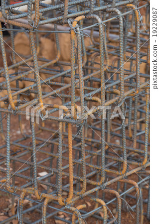 Steel rods used to hole of construction pole Steel rods used to hole of construction pole 19229087