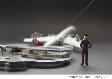 Flight fugitive criminal diorama image 19231269