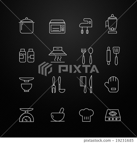 kitchen vector thin line symbol icon 19231685