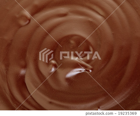 Melted dark chocolate flow as a background 19235369