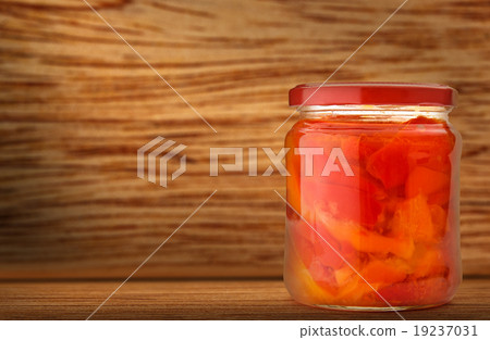 Pickled vegetables in jar Pickled vegetables in jar 19237031