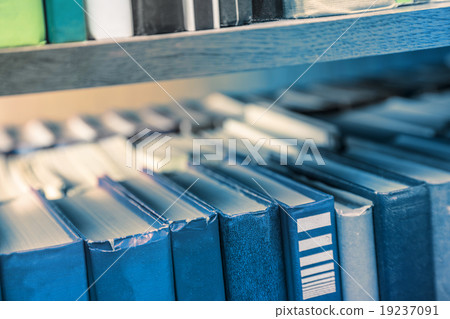 Old books on shelf Old books on shelf 19237091