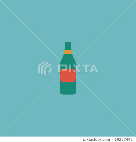 Bottle of beer - vector illustration Bottle of beer - vector illustration 19237442