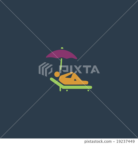 relax under an umbrella on a lounger relax under an umbrella on a lounger 19237449