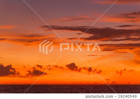 Sunset with clouds, Bali, Indonesia Sunset with clouds, Bali, Indonesia 19240549