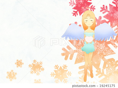 Snow crystal background Pink (Angel a-2) Snow crystal background Pink (Angel a-2) 19245175