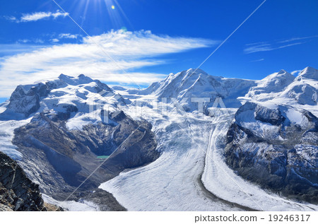 Swiss Alps Monterosa and the Glenda Glacier 19246317