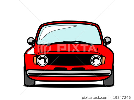 紅色跑車前面 19247246