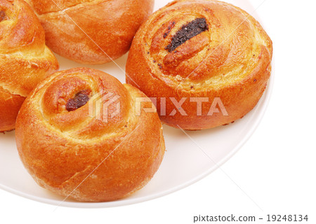 The fresh buns on white The fresh buns on white 19248134