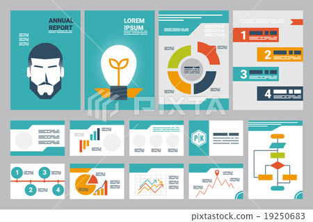 annual report cover A4 sheet 19250683