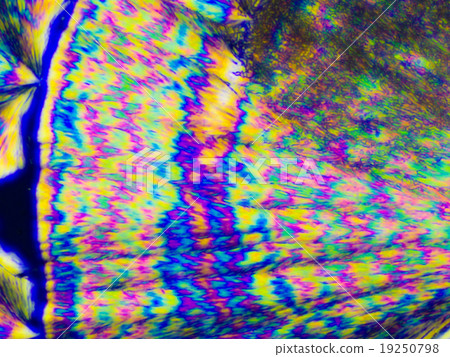 極端色的流行藝術樣式維生素C的微觀照片 19250798