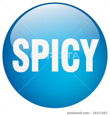 spicy blue round gel isolated push button-插圖素材 [19251487] - PIXTA圖庫