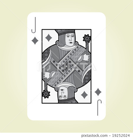 Single playing cards vector: Jack Diamonds - Stock Illustration ...
