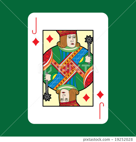 Single playing cards vector: Jack Diamonds Single playing cards vector: Jack Diamonds 19252028