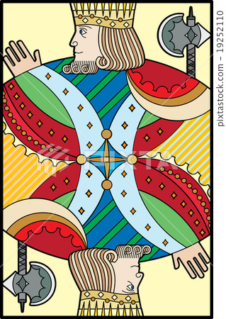 Single playing cards vector: King Diamonds Single playing cards vector: King Diamonds 19252110