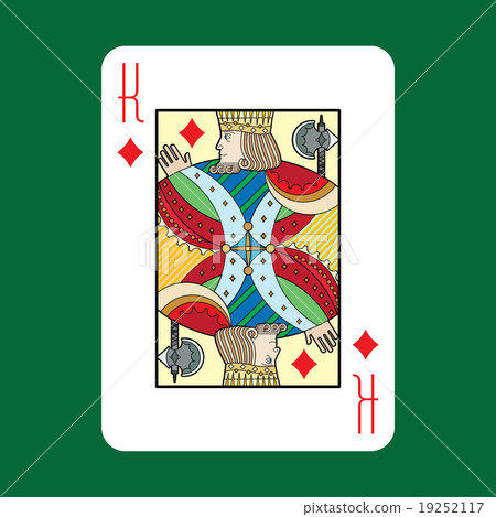 Single playing cards vector: King Diamonds Single playing cards vector: King Diamonds 19252117