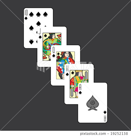 Single playing cards vector: Spades Single playing cards vector: Spades 19252138