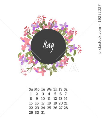 Calendar for 2016 with flowers arabis Calendar for 2016 with flowers arabis 19252327