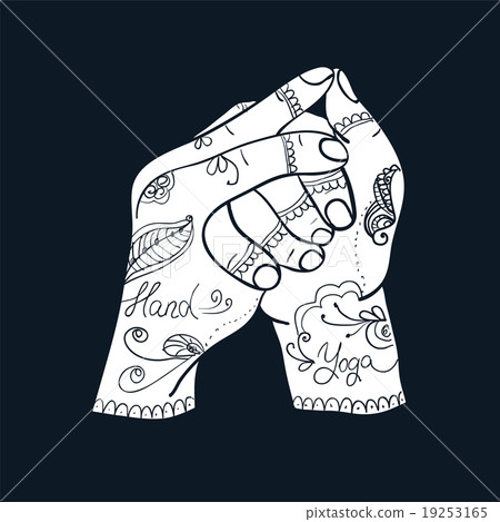Element yoga Shankha mudra hands   19253165