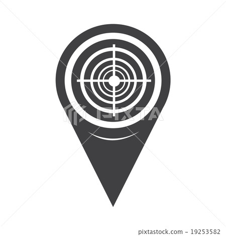 Map Pointer Target Icon - Stock Illustration [19253582] - PIXTA