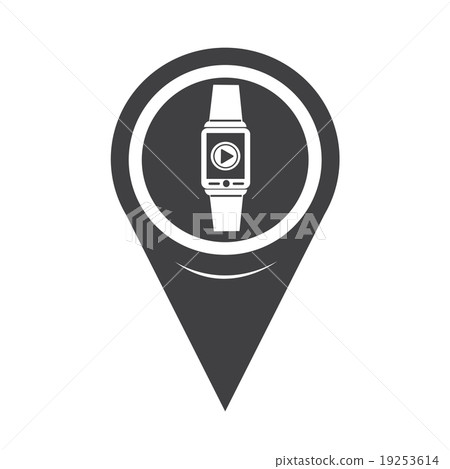 Map Pointer Smartwatch Wearable Icon 19253614
