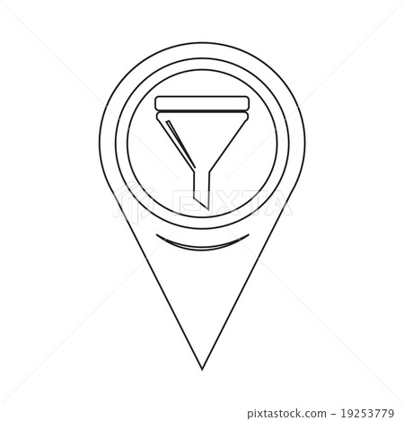 Map Pointer Oil Fill Icon Map Pointer Oil Fill Icon 19253779