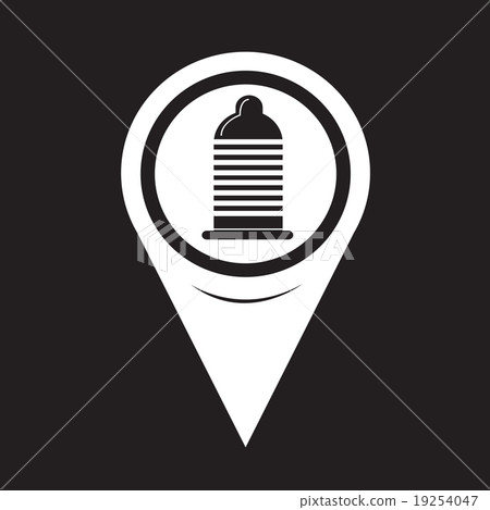 Map Pointer Condom Icon - Stock Illustration [19254047] - PIXTA
