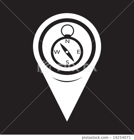 Map Pointer Compass Icon 19254071