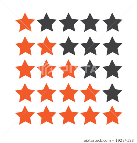 Rating stars icon 19254158