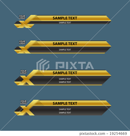 Lower third banner bar name 19254669