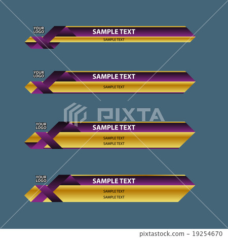 Lower third banner bar name 19254670