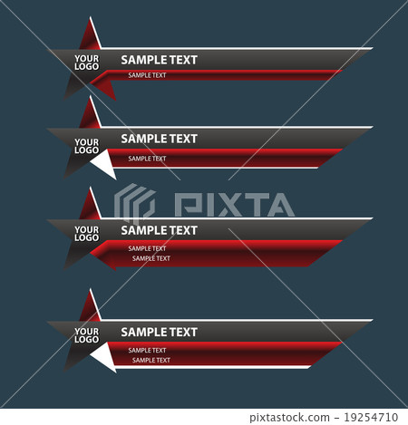 Lower third banner bar name 19254710