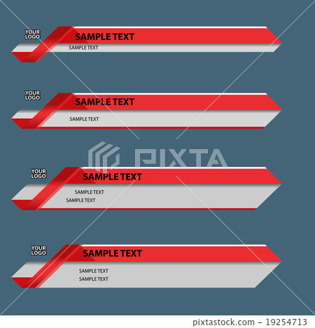 Lower third banner bar name 19254713