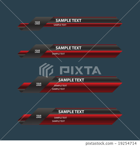 Lower third banner bar name 19254714