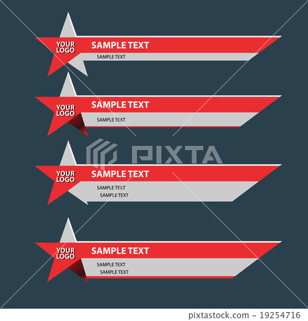 Lower third banner bar name 19254716