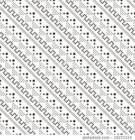 Seamless Monochrome Geometric Pattern Seamless Monochrome Geometric Pattern 19255324