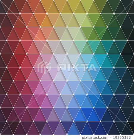 Vector Abstract Colorful Triangles Pattern 19255332