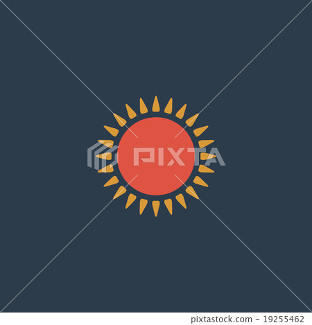 sun icon vector 19255462