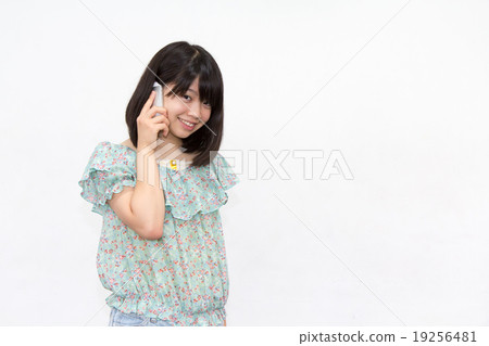 A woman with a smartphone A woman with a smartphone 19256481
