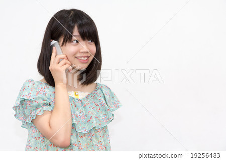 A woman with a smartphone A woman with a smartphone 19256483