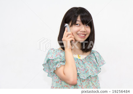 A woman with a smartphone A woman with a smartphone 19256484