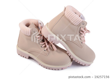 Women's autumn boots isolated on white 19257156