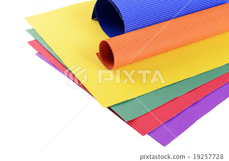 Set of a color crepe paper close up Set of a color crepe paper close up 19257728