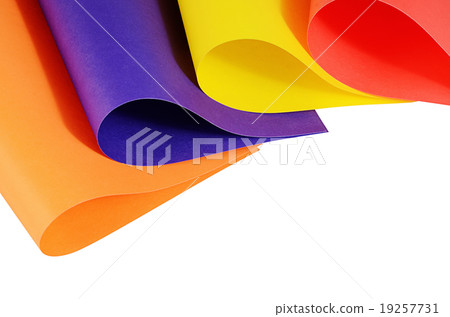Set of a color paper close up 19257731