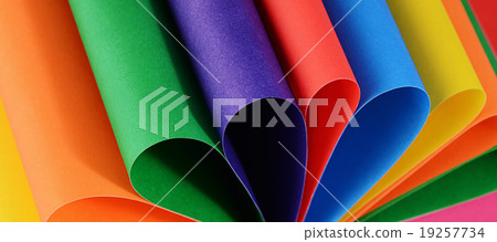 Set of a color paper close up 19257734