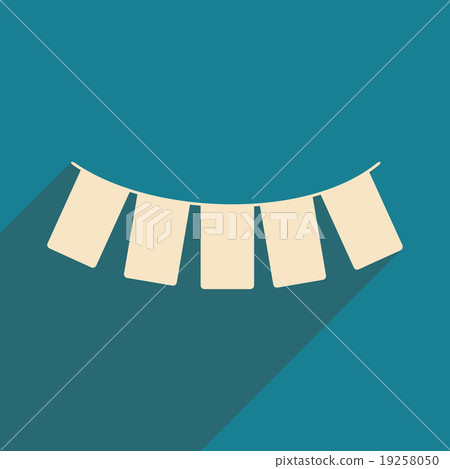 Flat with shadow icon and mobile applacation 19258050